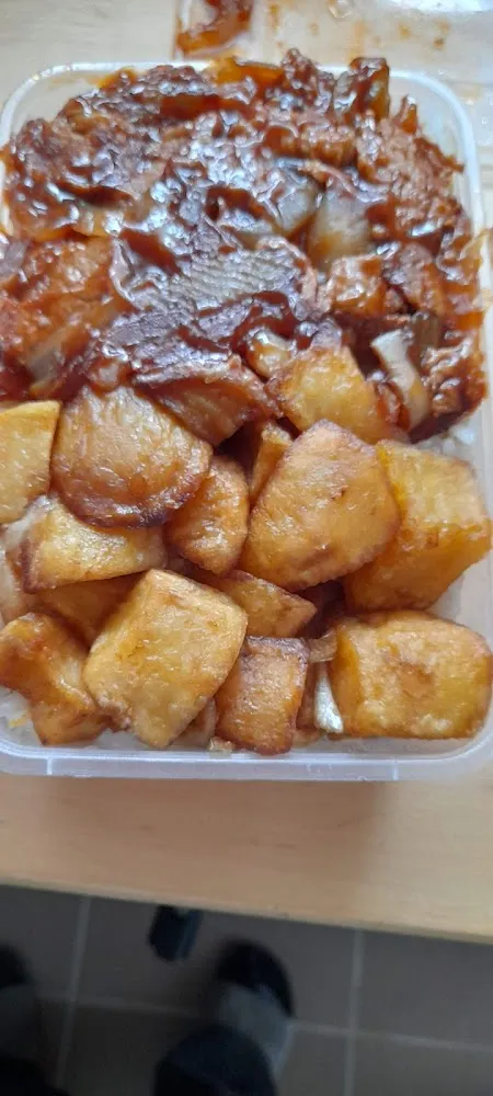 Mélange Pdt Riz Et Viande Le Tout Tassé Plat Ànti Gaspi Mais Pas Allechant